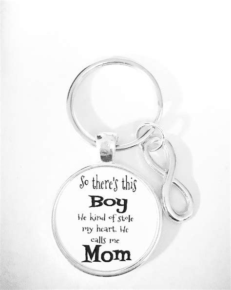 mother son keychain